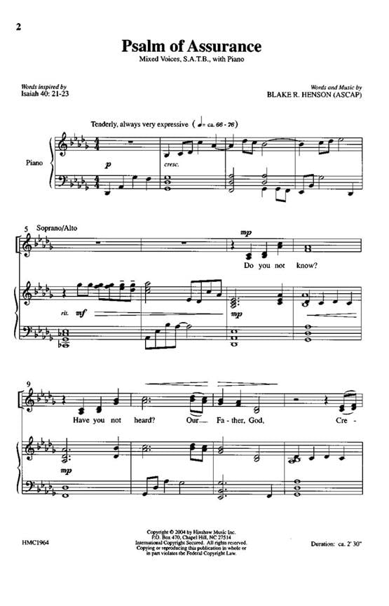 Psalm Of Assurance